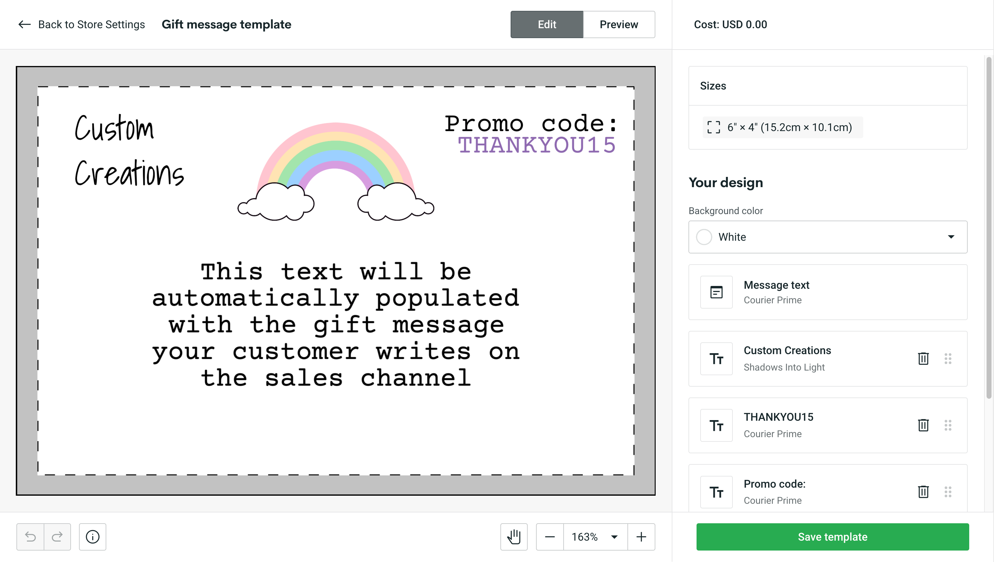 How can I set up personalized gift messages? Printify