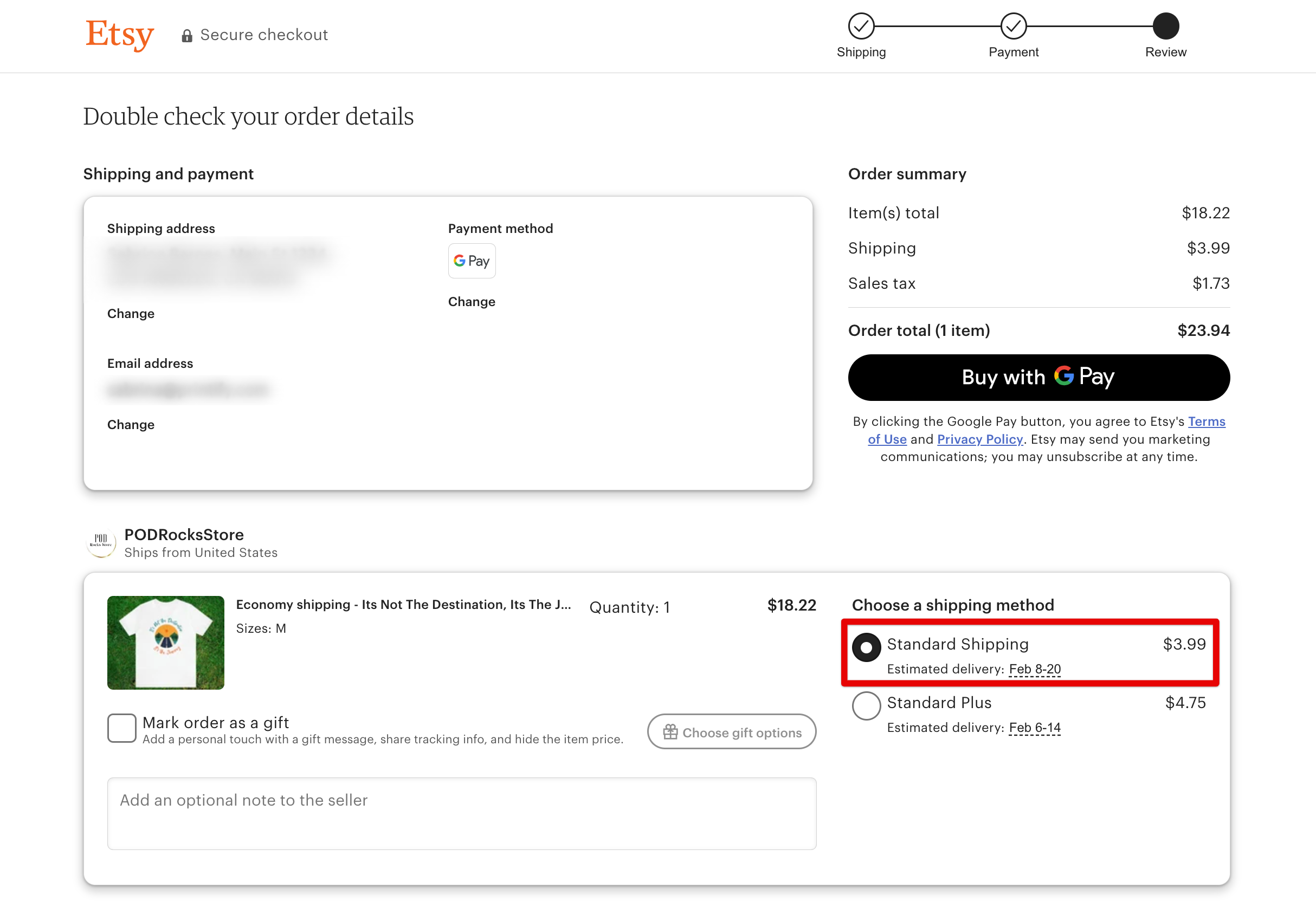 How is Economy Shipping displayed to my Etsy customers? Printify