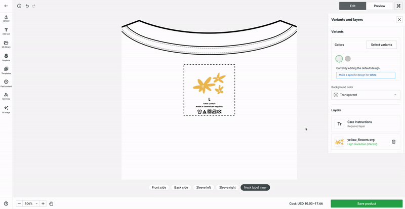 How can I create a custom neck label? – Printify