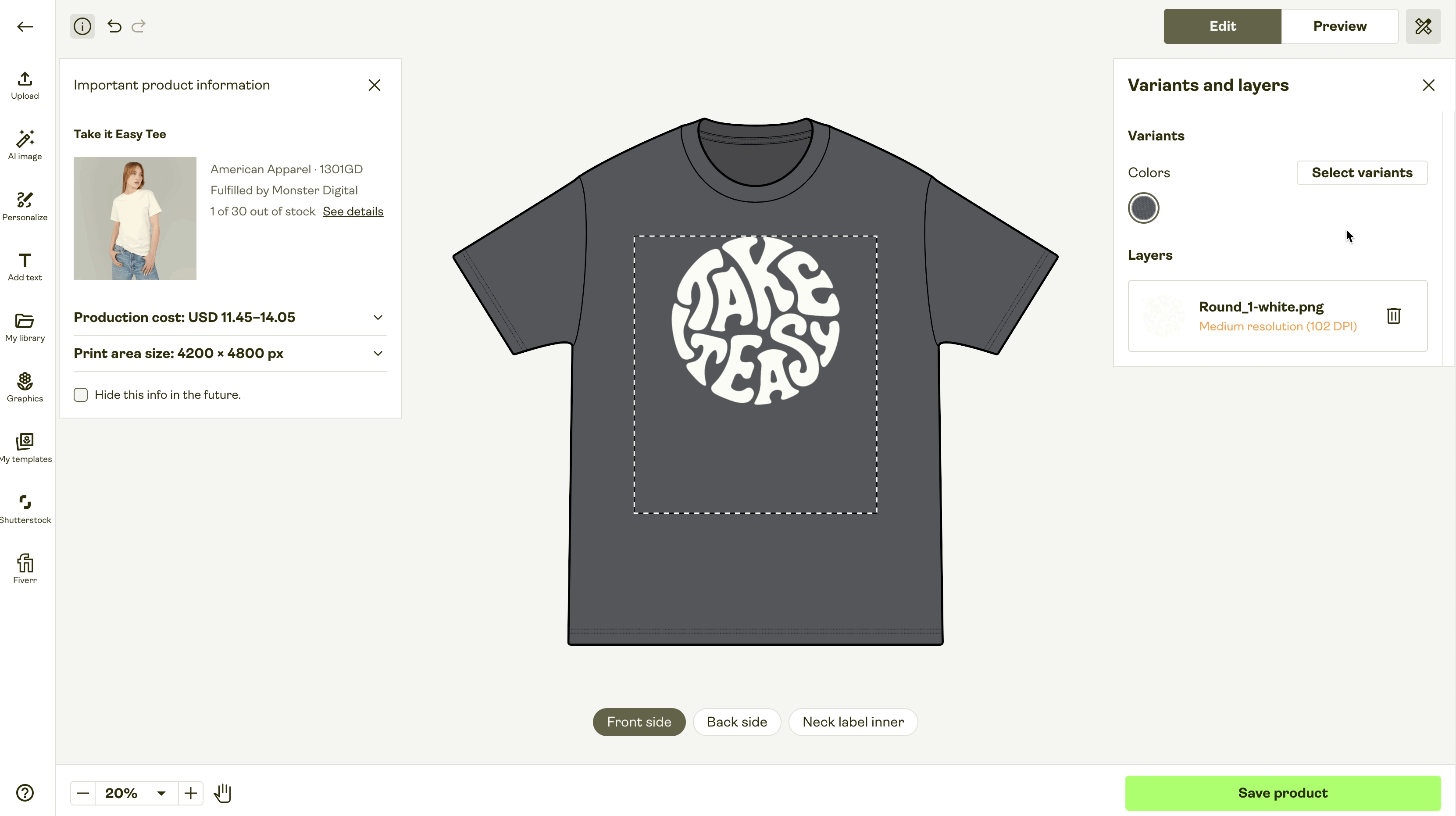 How can I add or remove a size or color variant from the product-1.gif