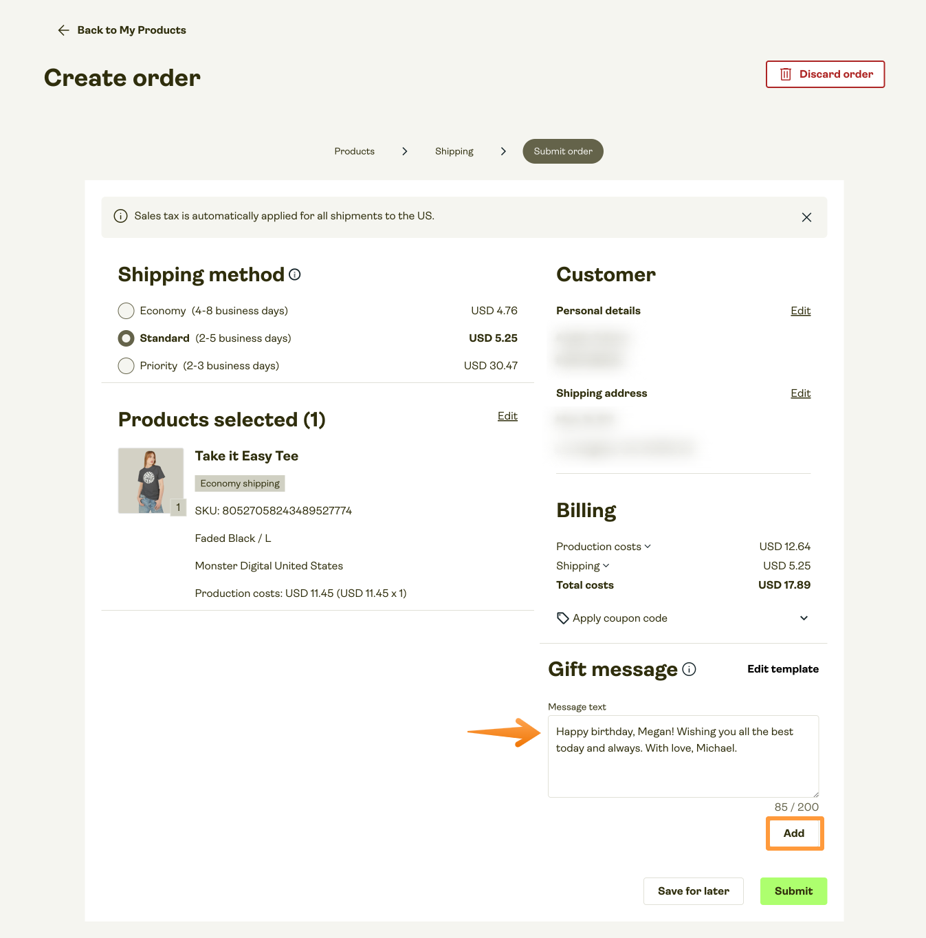 How can I add a gift message to a manual order-4.png