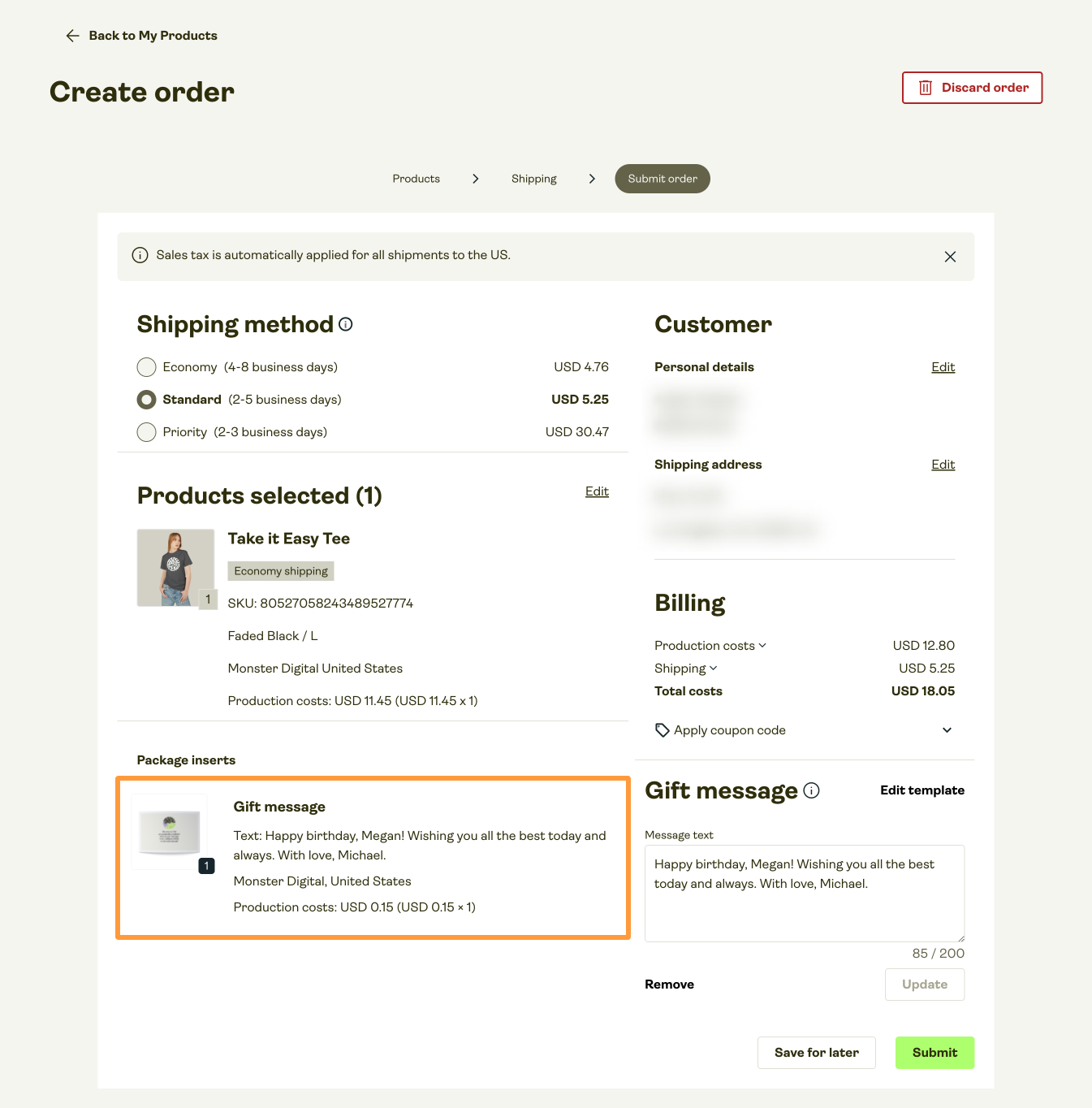 How can I add a gift message to a manual order-5.png