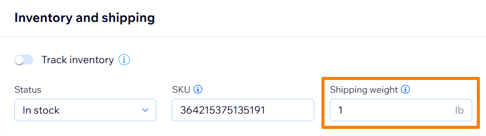 Wix_product weight