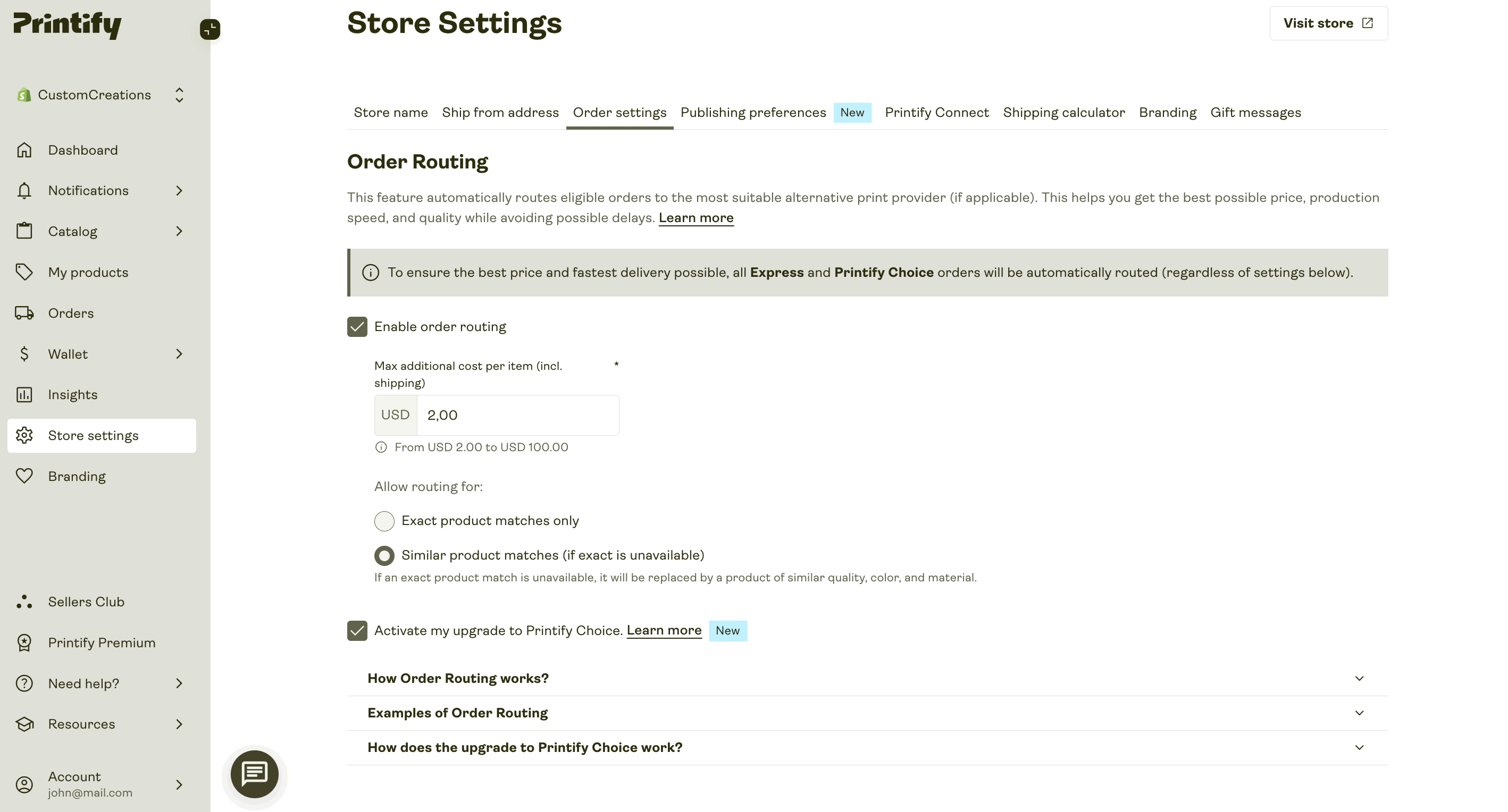 Scroll down to the bottom of the page to save the changes.