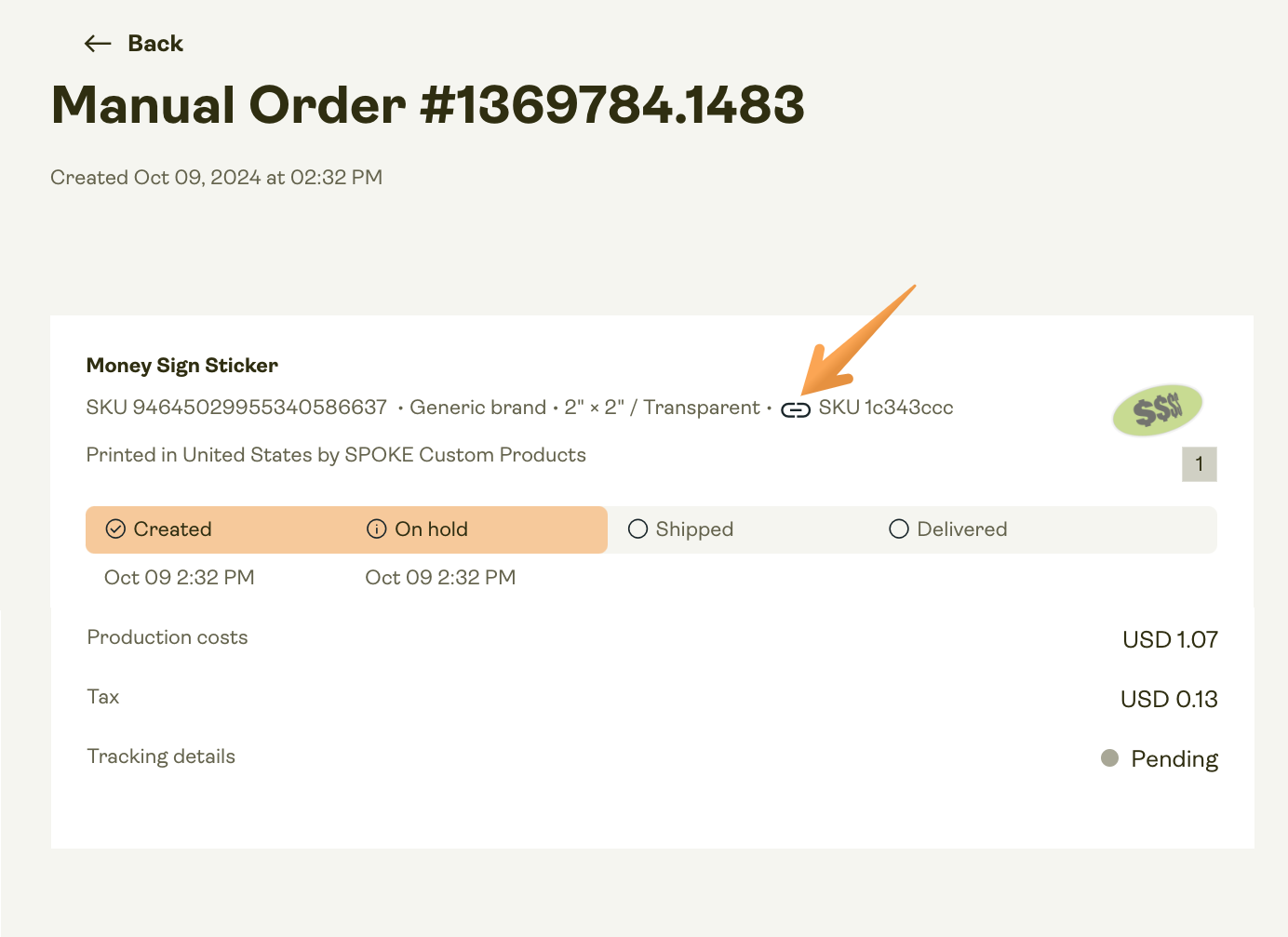 Disabling SKUs' automatic fulfillment.