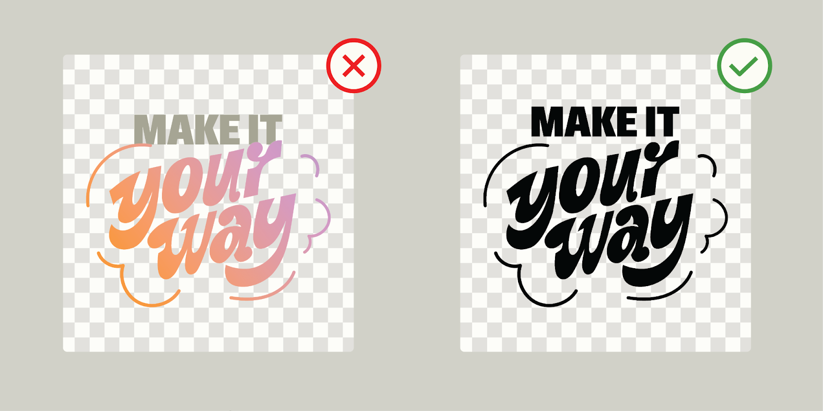 The design must be a solid black shape