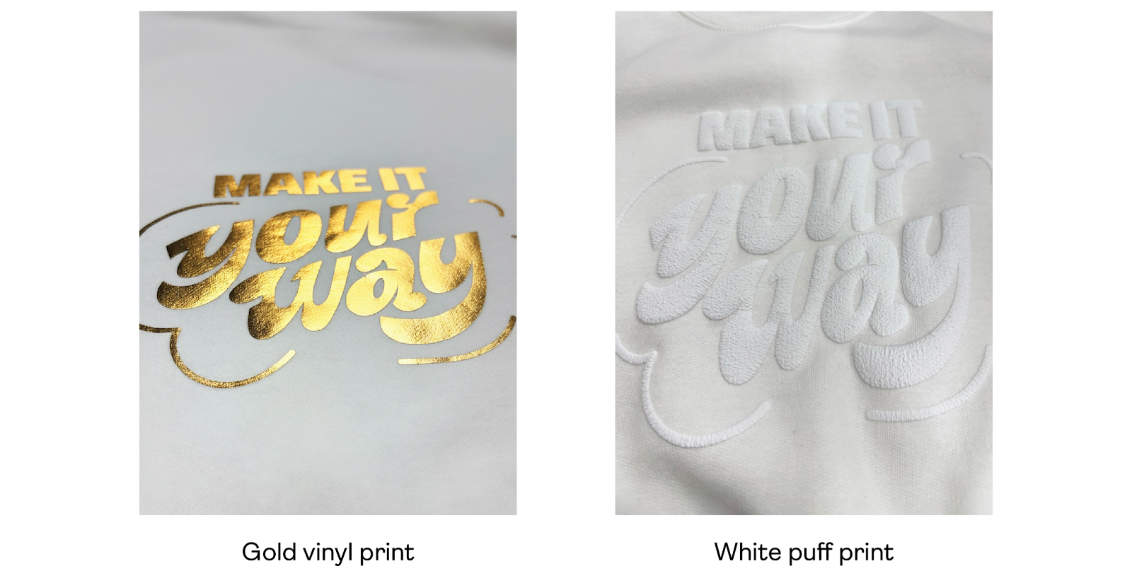 Examples of single-color print designs