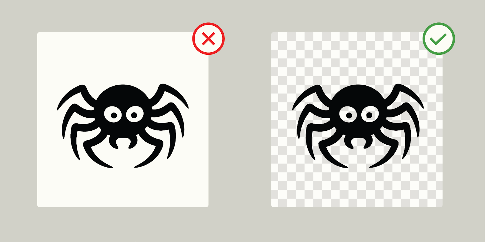 The design file must be uploaded in a format that supports transparency