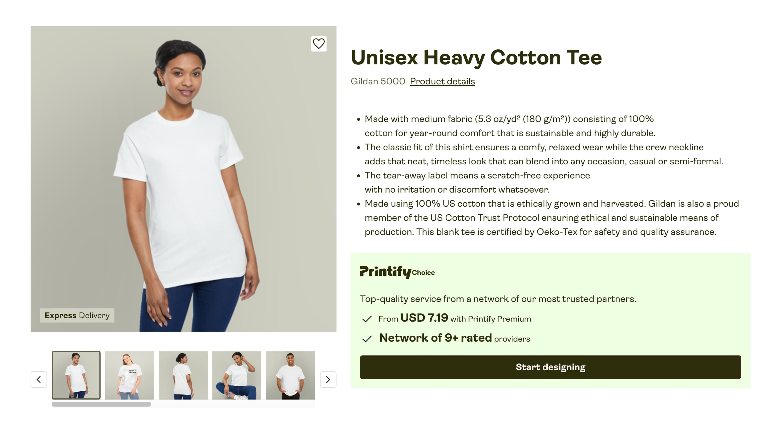 In our Catalog, under the Printify Choice category, choose a product.