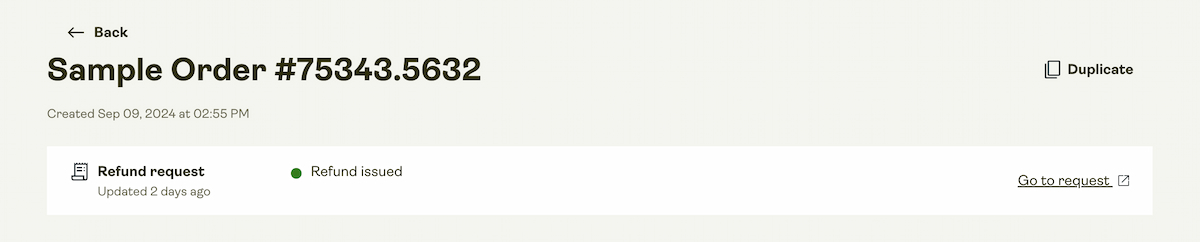 Resolved support request.