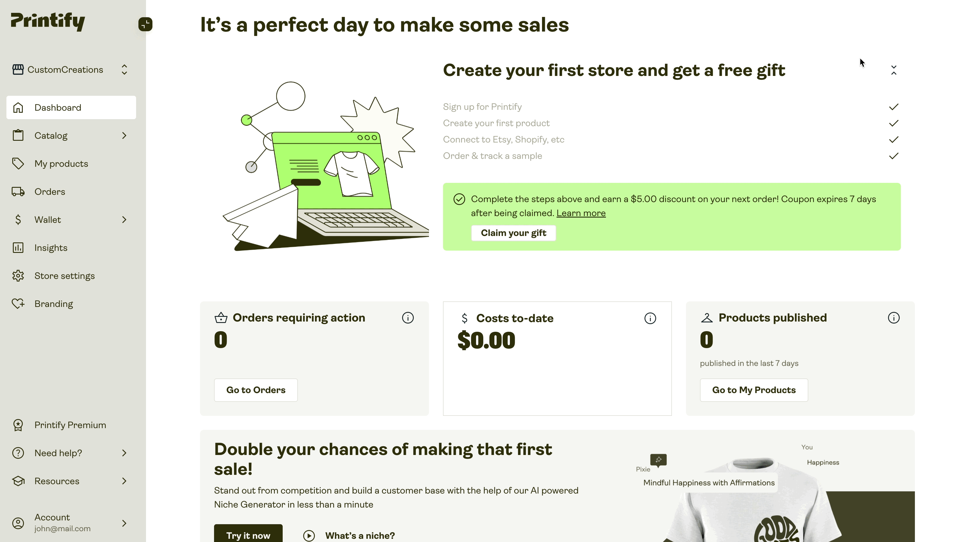 Navigating to the Sales Channel connection page.