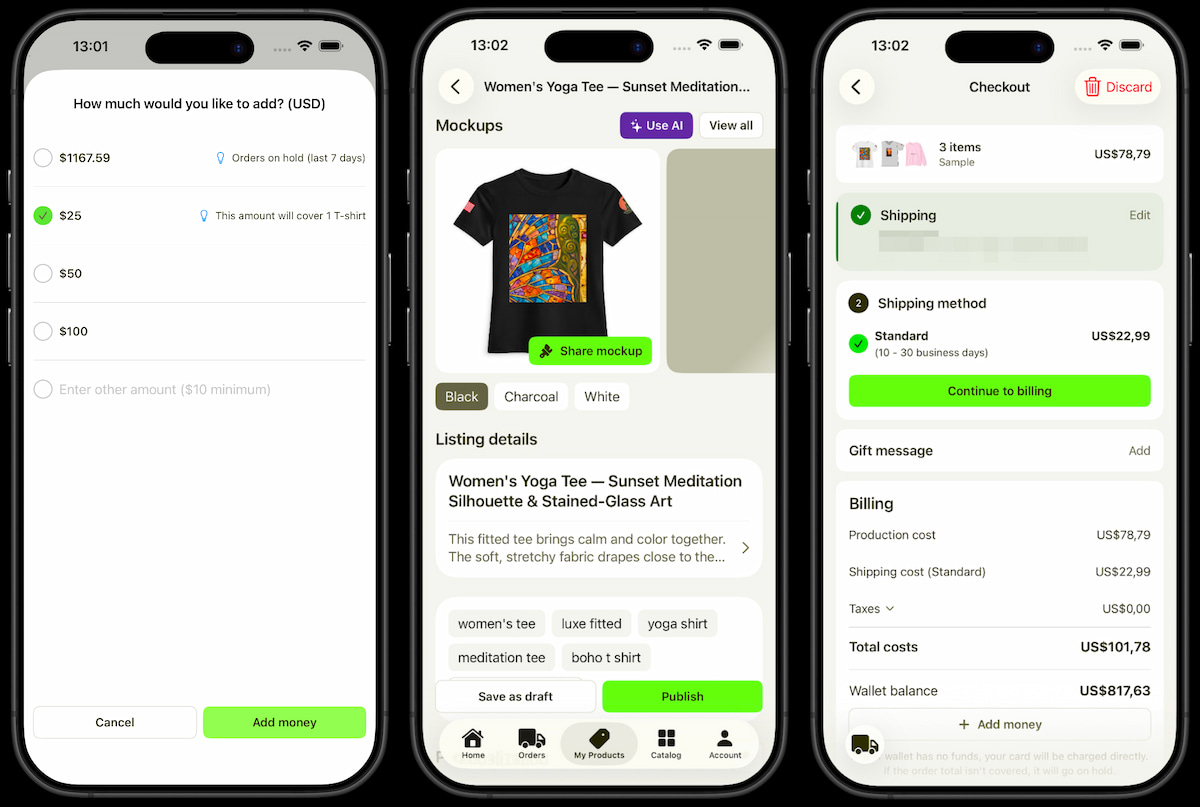 Printify app visual.